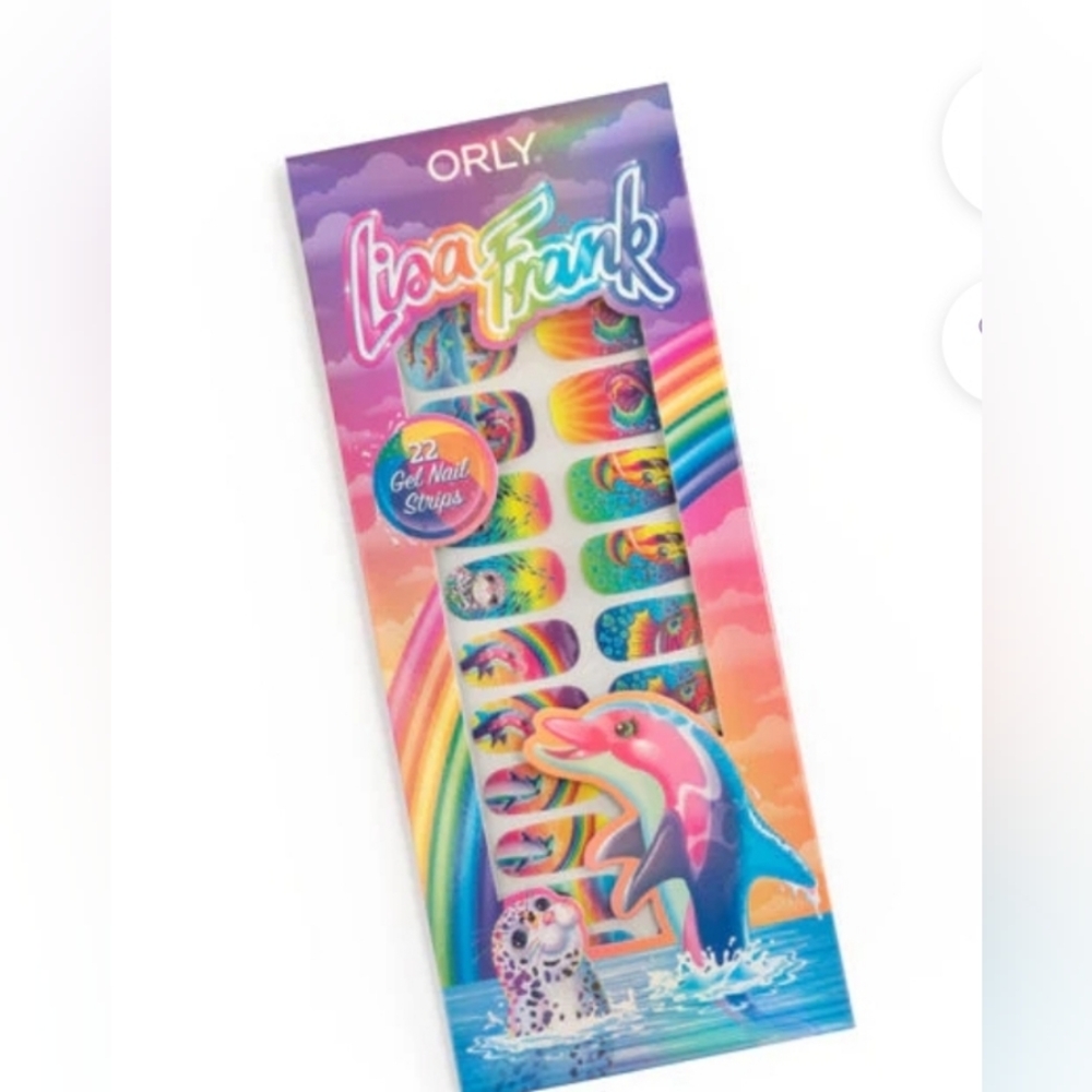 NWT/ Lisa Frank Dancing Dolphins™ Gel Nail Strips